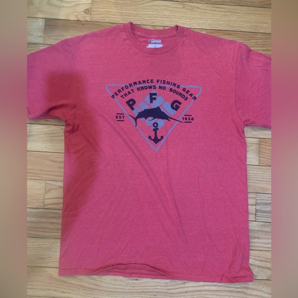 Columbia PFG Graphic Red Tee